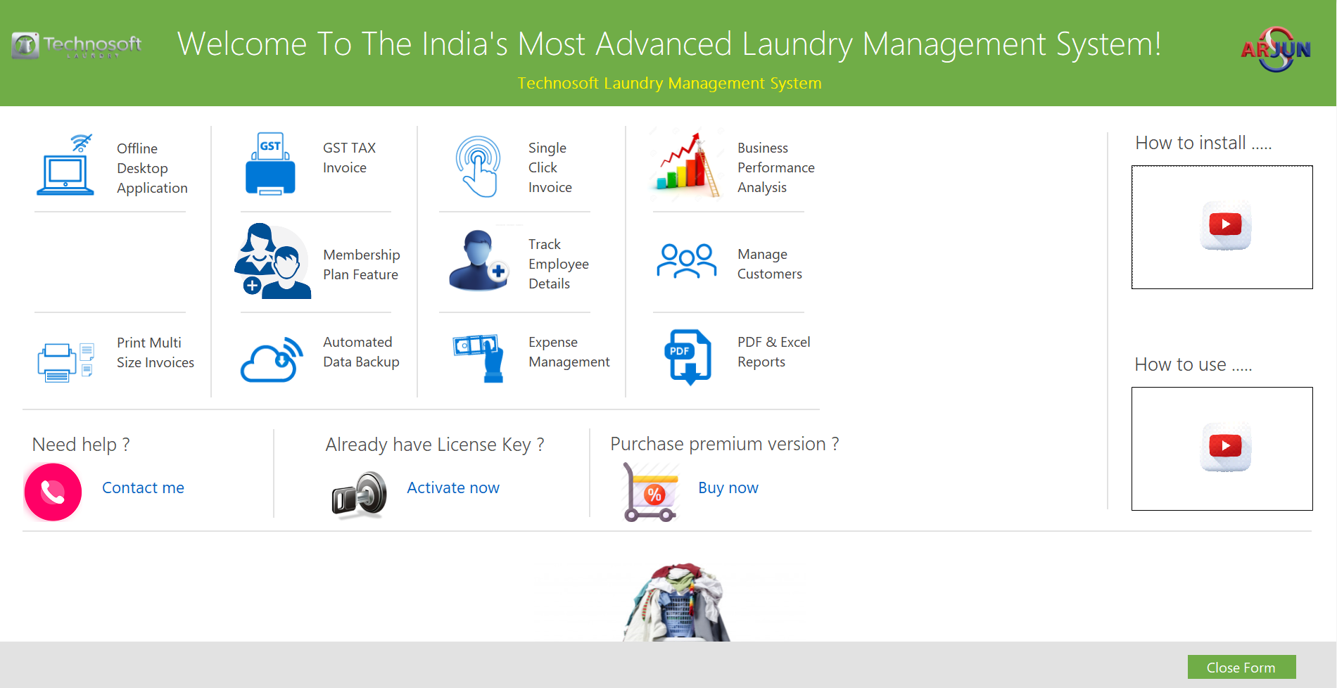 Technosoft Laundry Management System (Offline Desktop Application)